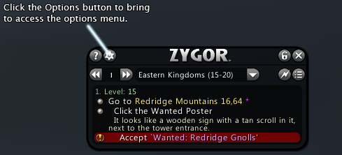01) Click the Options button the Guide Viewer