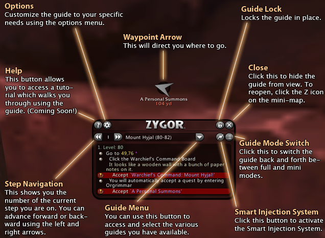 on which will provide in-game tutorials on how to use the guide