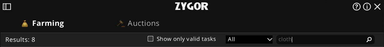 Filtering then results