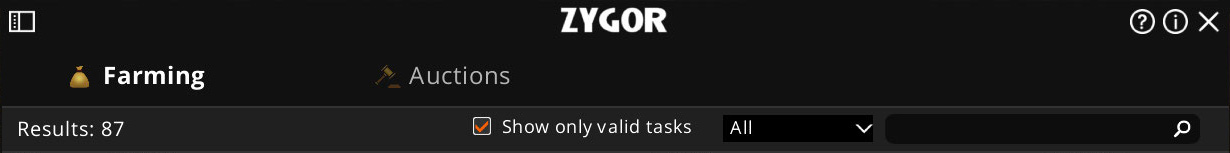 Filtering then results